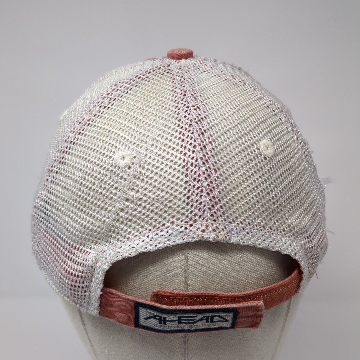Nukumoi Surf Co. Kauia Strapback Trucker Hat Red OS Adjustable Extreme Fit Ahead