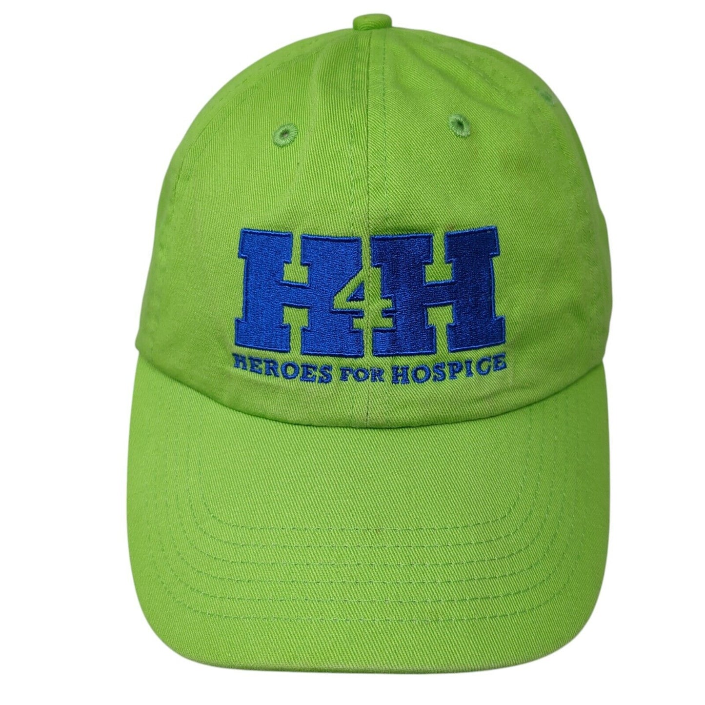 H4H Heroes For Hospice Slideback Hat Green One Size Adjustable Embroidered