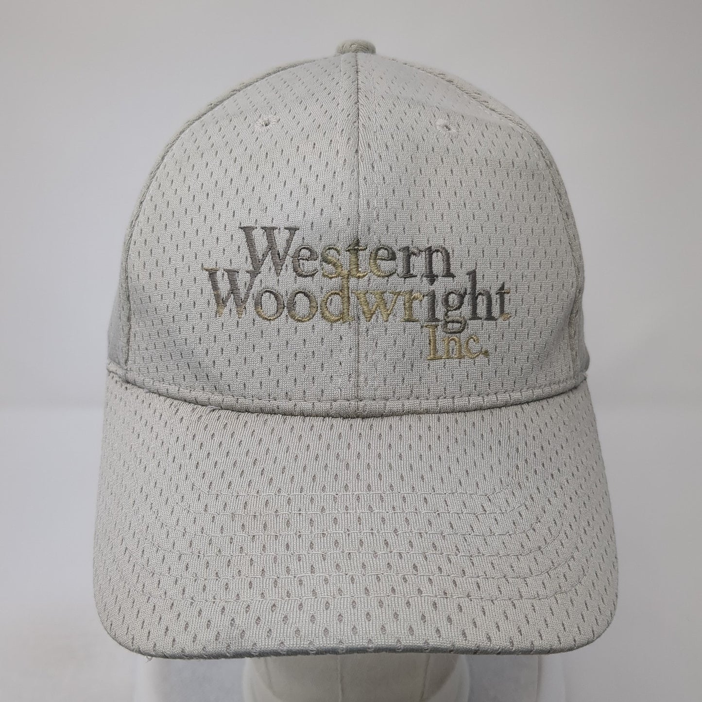 Western Woodwright Inc. Strapback Hat Gray One Size Adjustable Embroidered