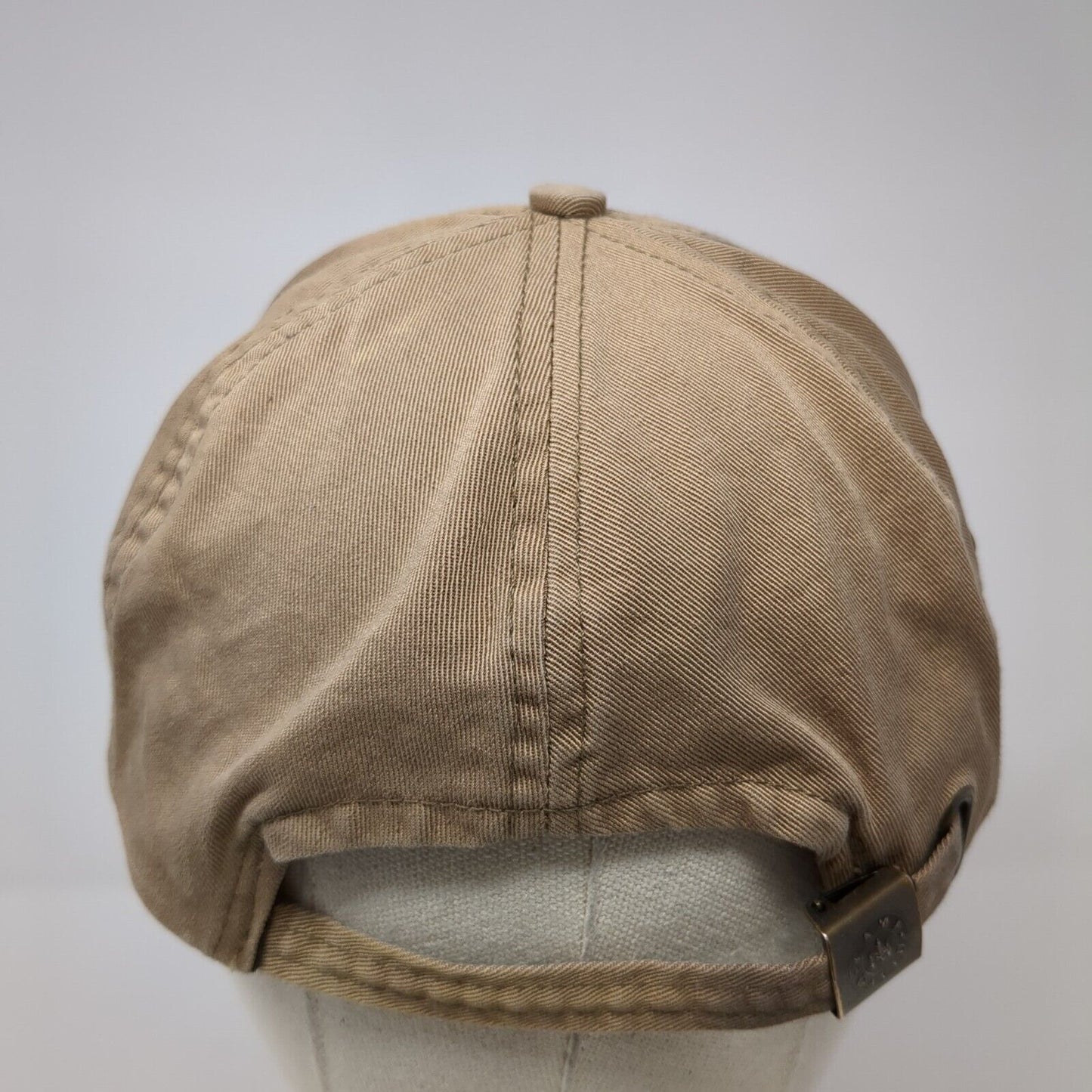 Rivers Edge Slideback Hat Tan One Size Adjustable Embroidered Camp David