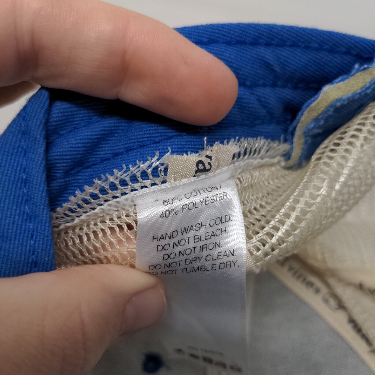 Vineyard Vines Strapback Trucker Hat Blue One Size Adjustable Mesh Back