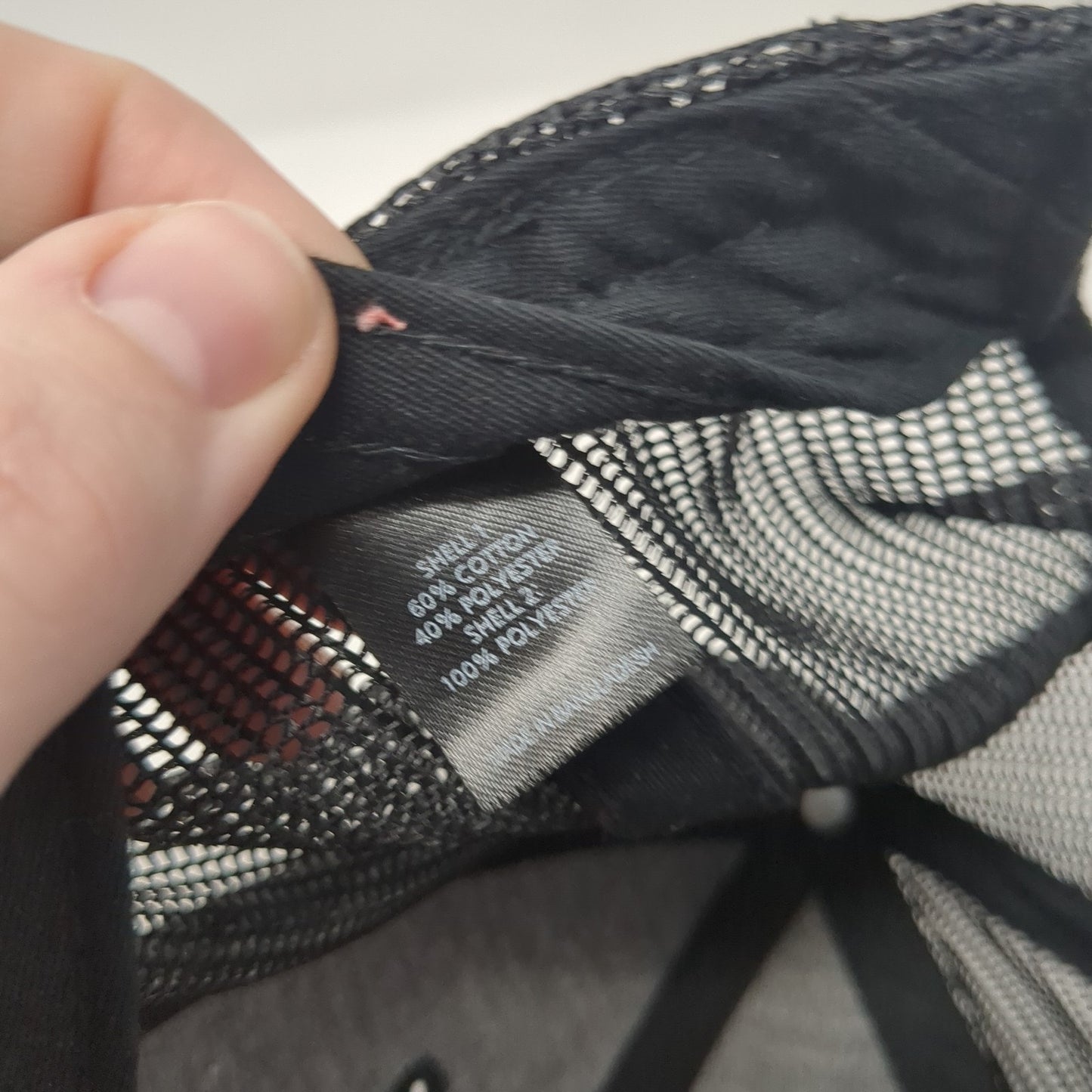 Trout Trucker Hat Black Large Adjustable Embroidered Mesh Back Richardson