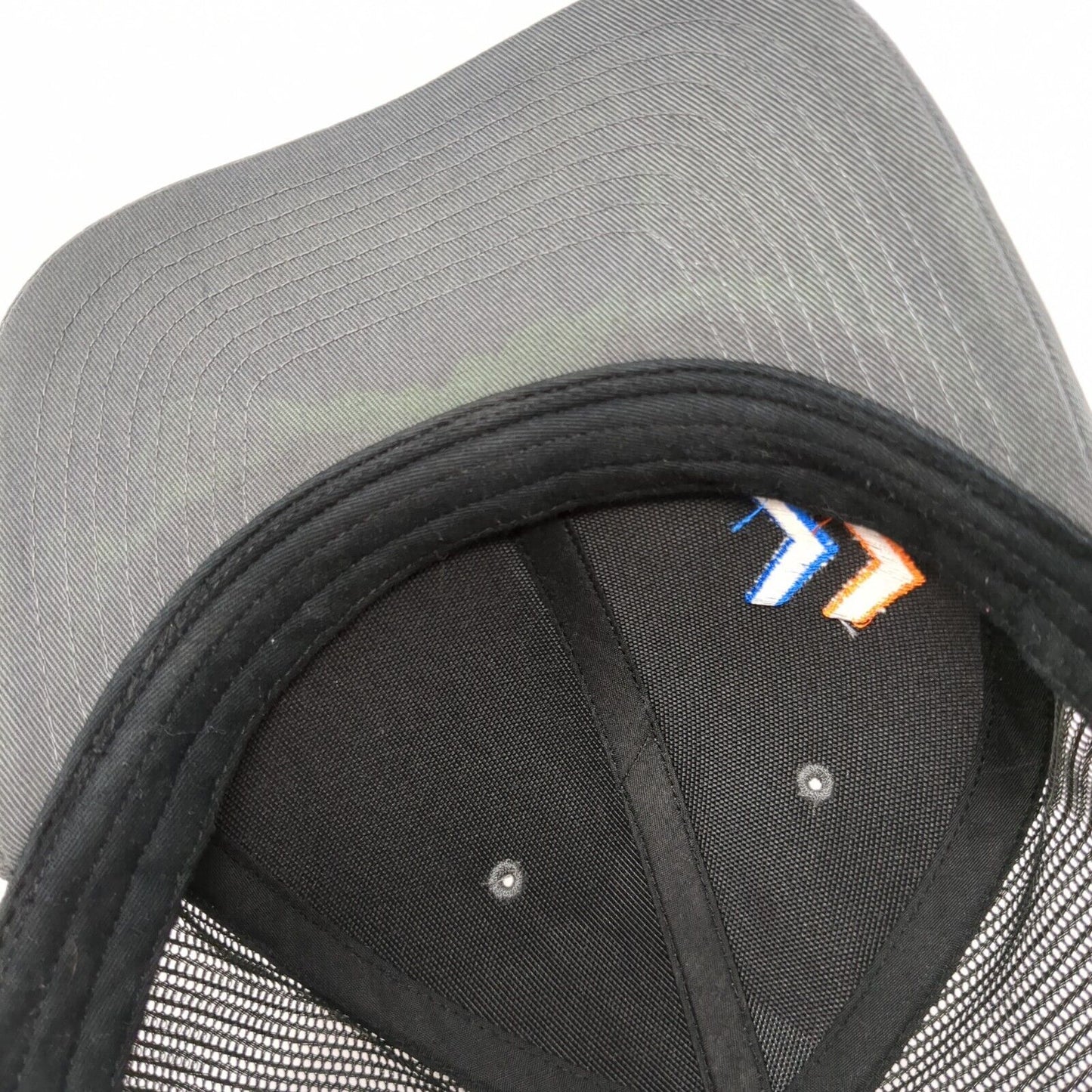 Arrow Snapback Trucker Hat Gray OS Adjustable Embroidered Mesh Back 6 Panel