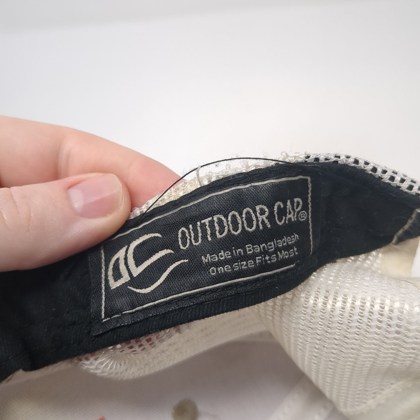 Fish Patch Snapback Trucker Hat Brown One Size Mesh Back Outdoor Cap