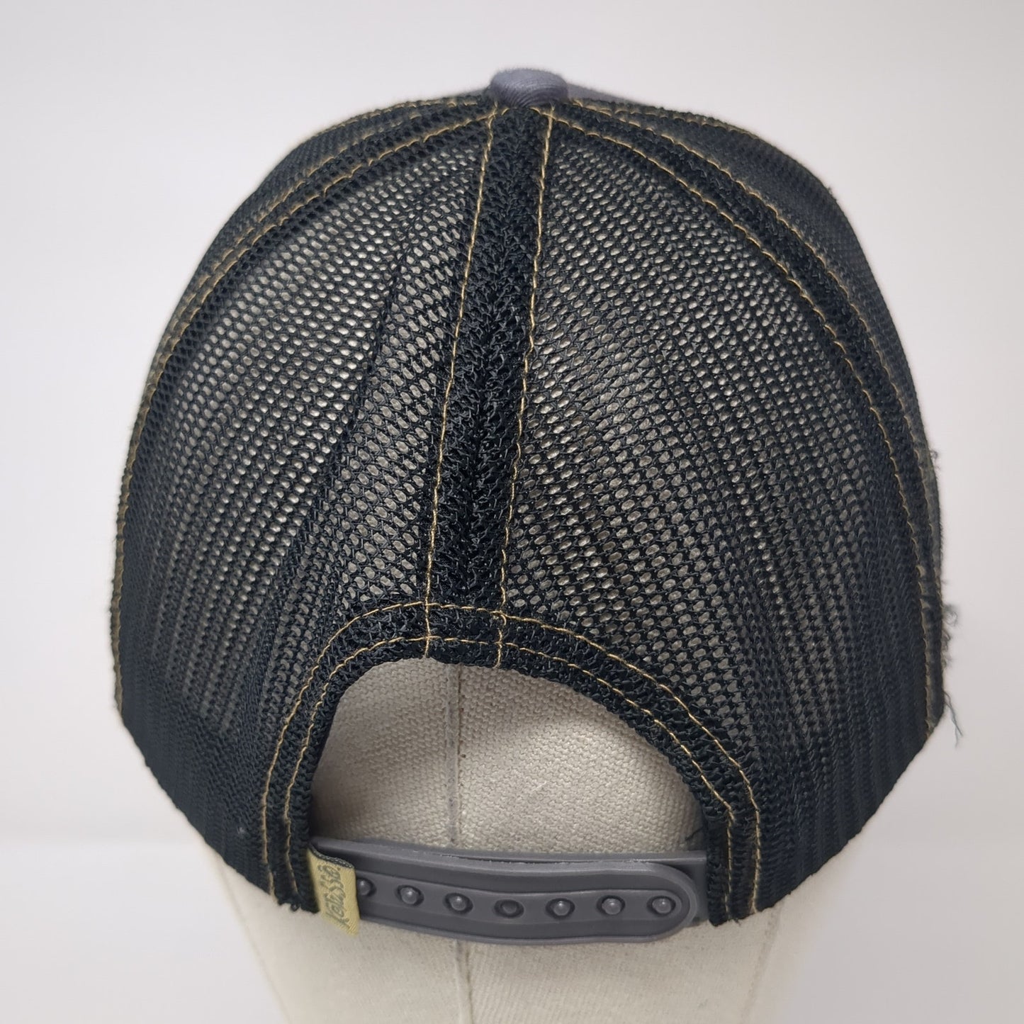 So God Made A Farmer Ridin' The Ruts At Double Speed Trucker Hat Gray OS Mesh