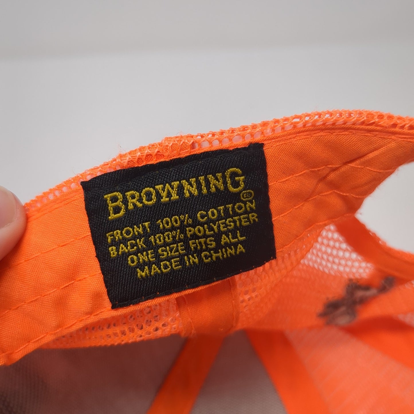 Browning Snapback Trucker Hat Multi One Size Embroidered Logo Mesh Back