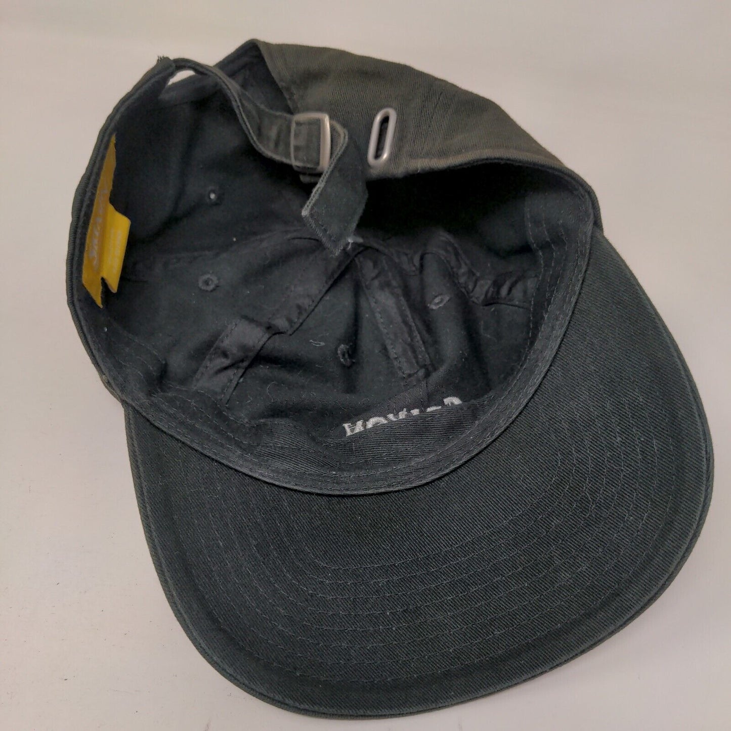 Srixon Slideback Hat Black One Size Adjustable Embroidered 6 Panel Cotton