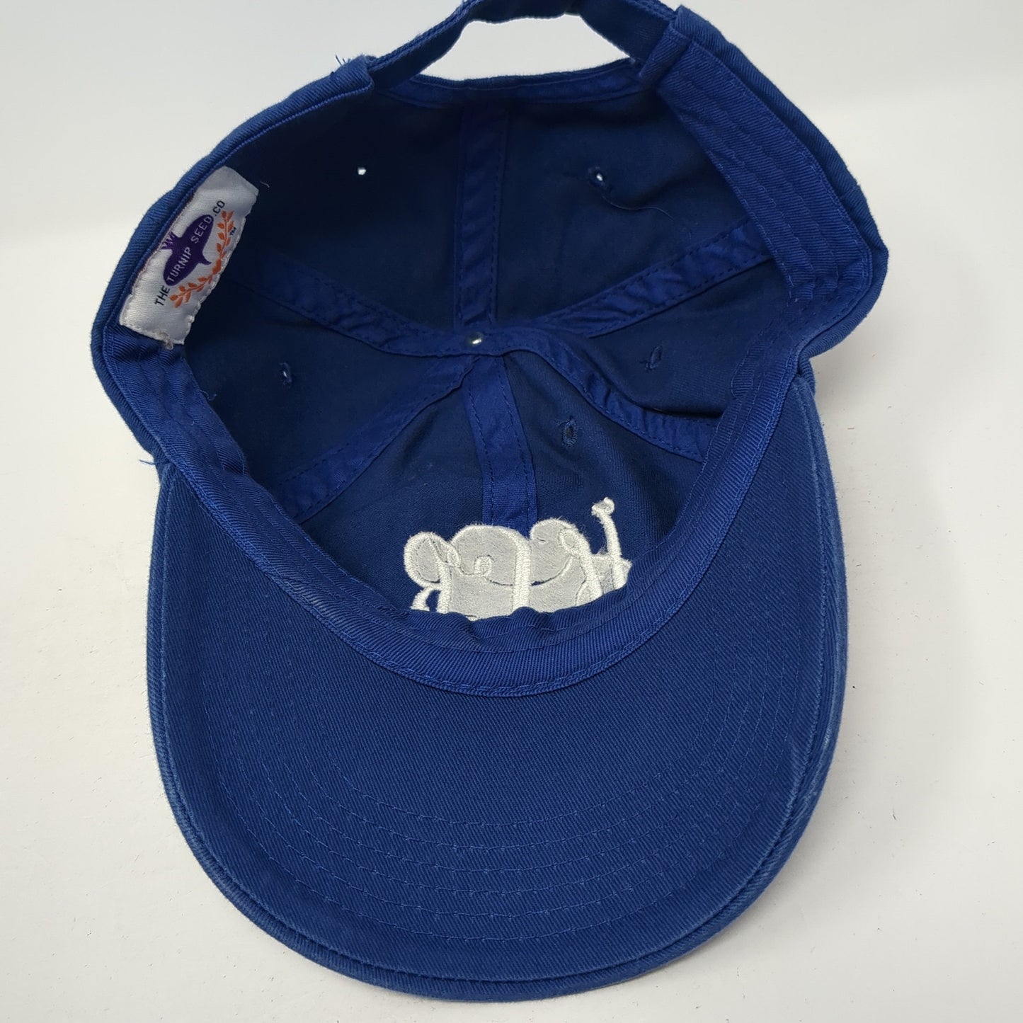 The Turnip Seed Co Slideback Hat Blue One Size Adjustable Monogram