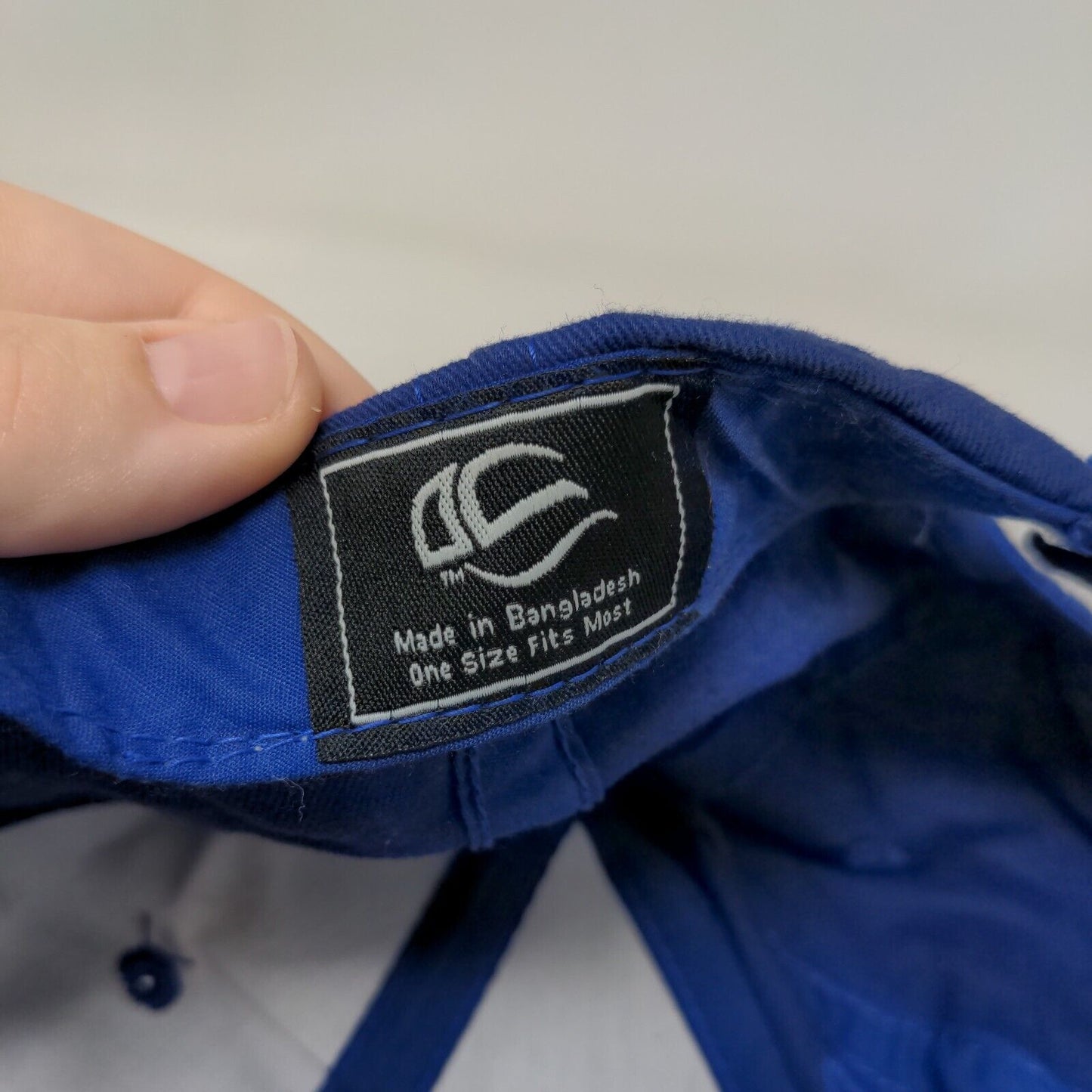 Outdoor Cap Strapback Hat Blue OSFM Embroidered Adjustable 6 Panel LC