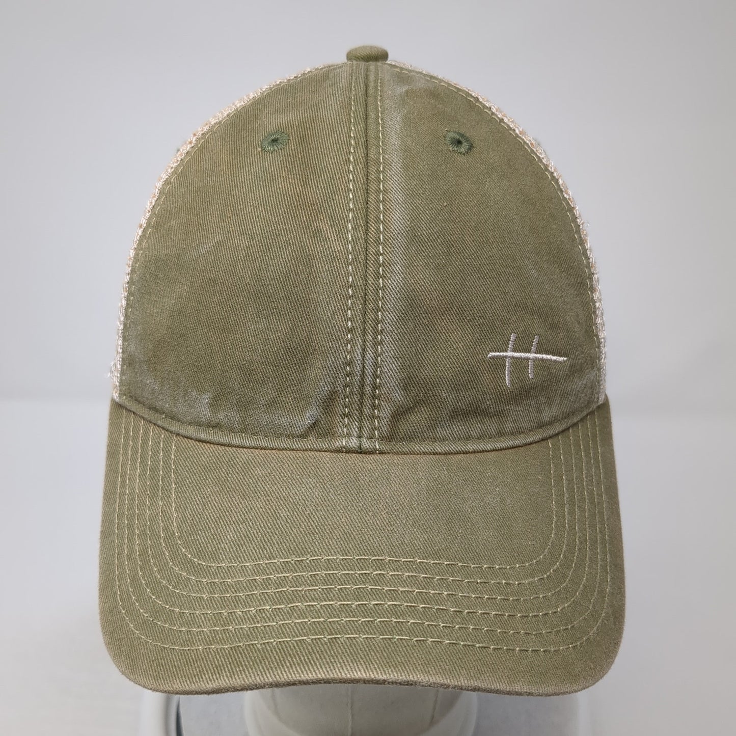 WWSD Snapback Trucker Hat Green OS Adjustable Embroidered Mesh Back Headmost