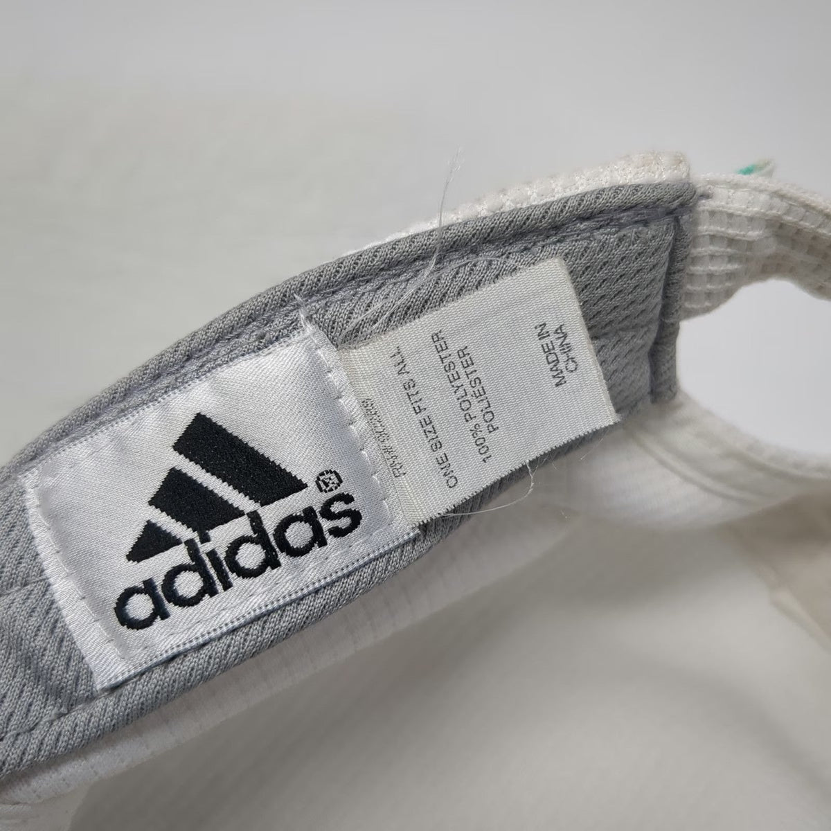 Adidas Army Cap White One Size Waffle Knit ClimaCool Logo Strapback Hat