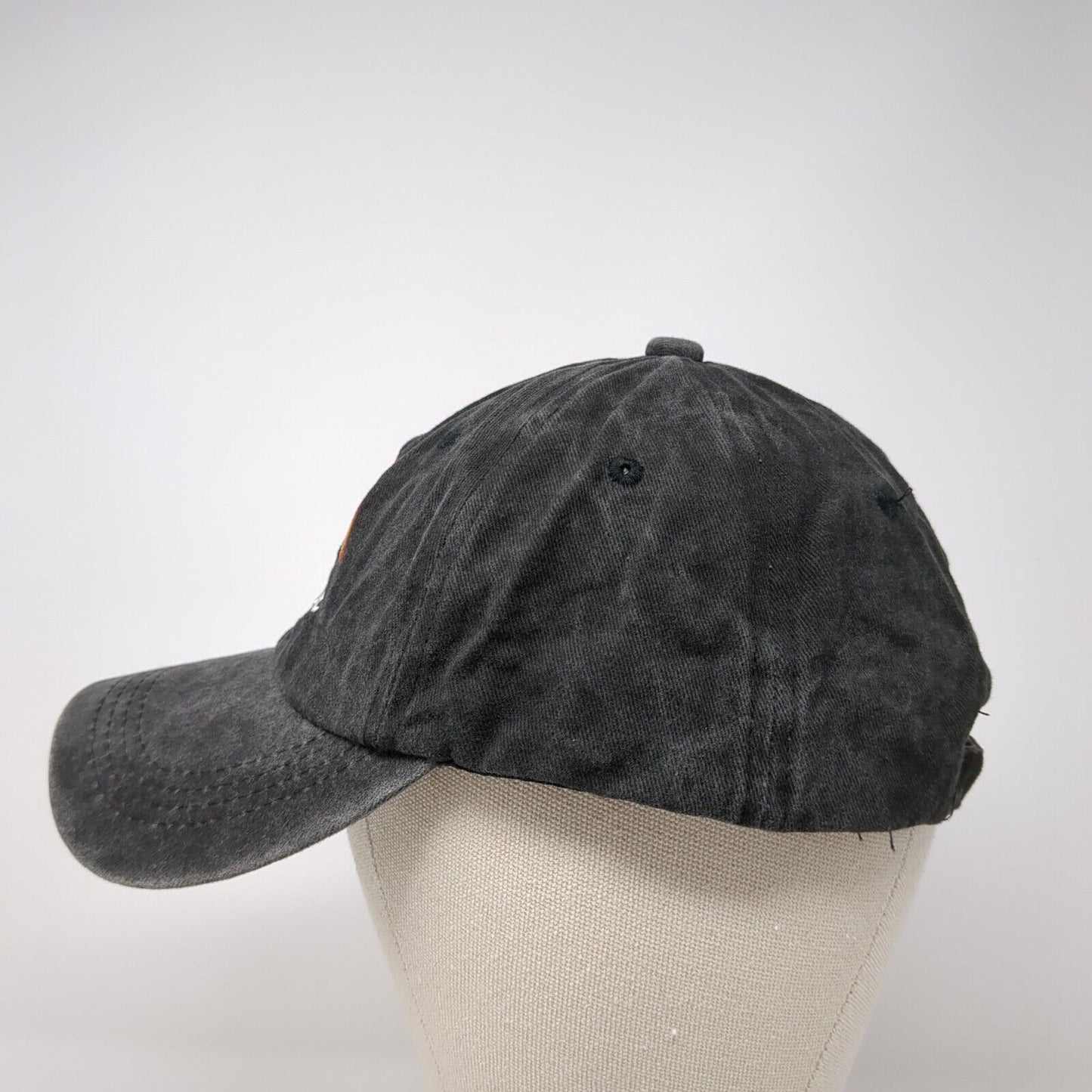 Pride Slideback Hat Gray One Size Adjustable Embroidered Vented Holes Cotton