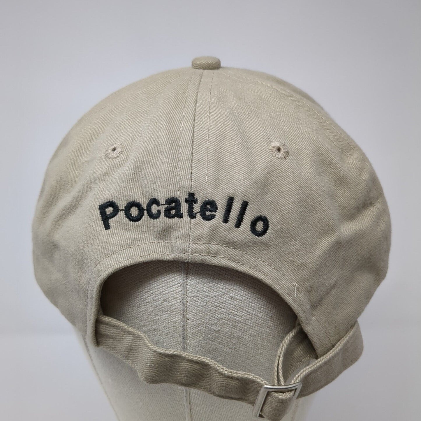 ON Pocatello Slideback Hat Tan One Size Adjustable Embroidered Port & Company