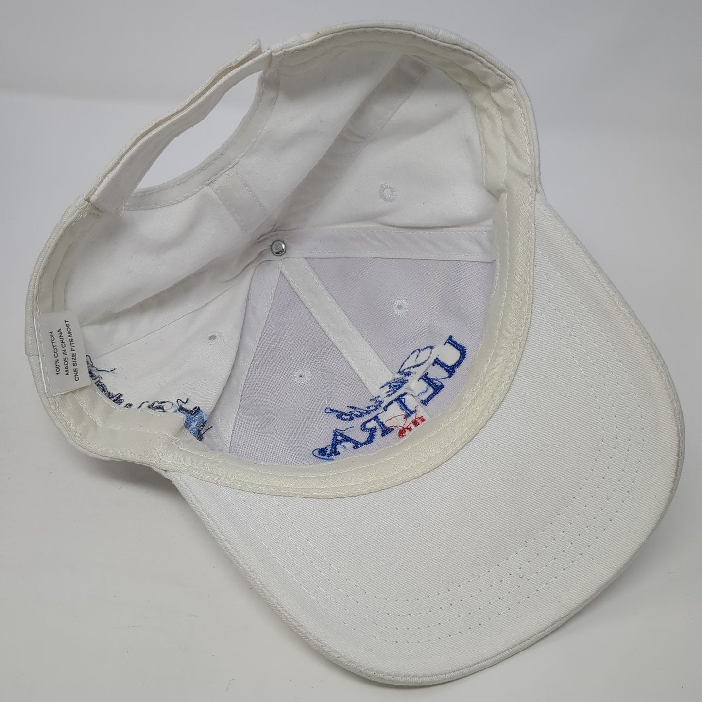 Michelob Ultra Strapback Baseball Cap White One Size Adjustable Embroidered