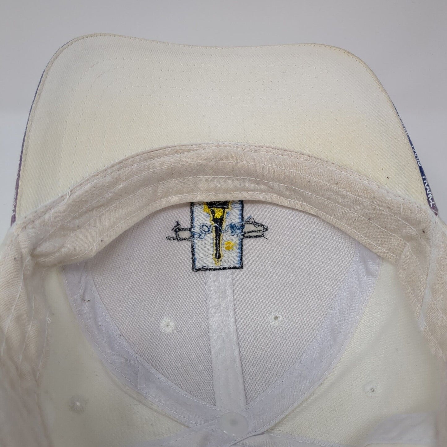 Paris France Strapback Baseball Cap Beige One Size Adjustable Embroidered