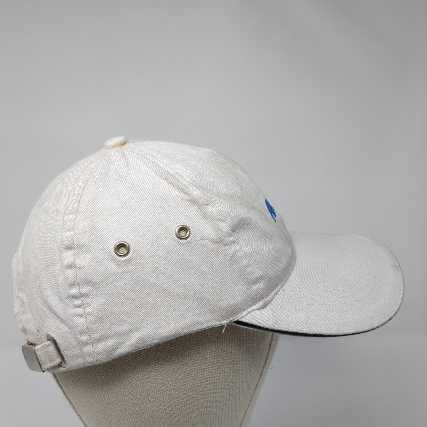 Amgen Slideback Hat White One Size Adjustable Embroidered 6 Panel AMC