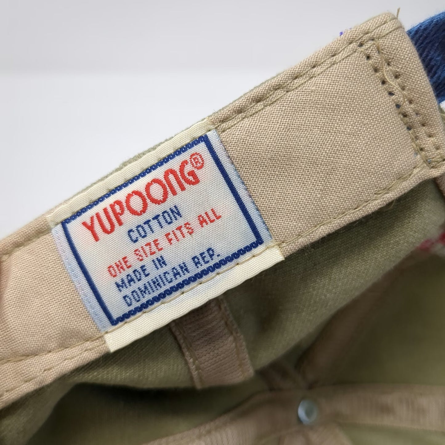 Yupoong Baseball Cap Beige OS Trump Marina Super Bowl XXXII Party Hat Vintage