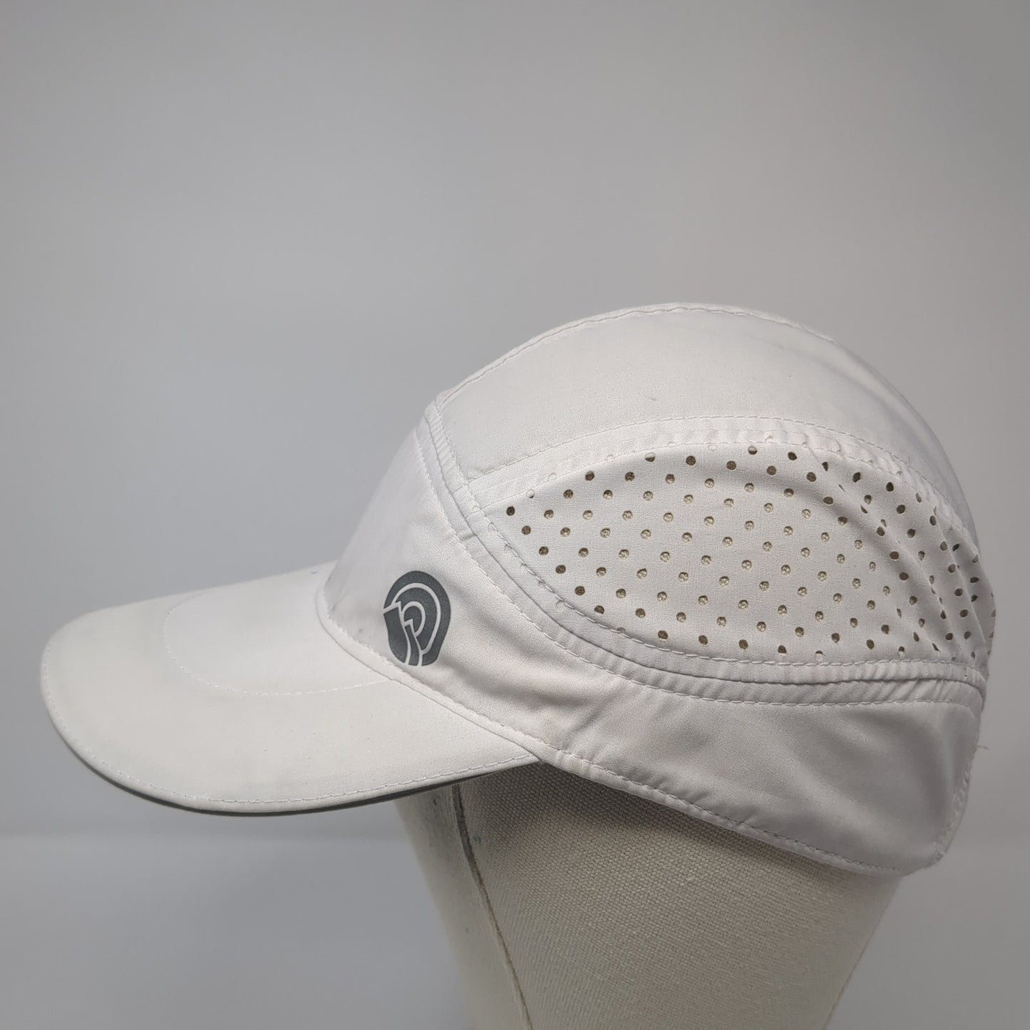 Outdoor Essentials Strapback 5 Panel Hat White One Size Solid Laser Cut