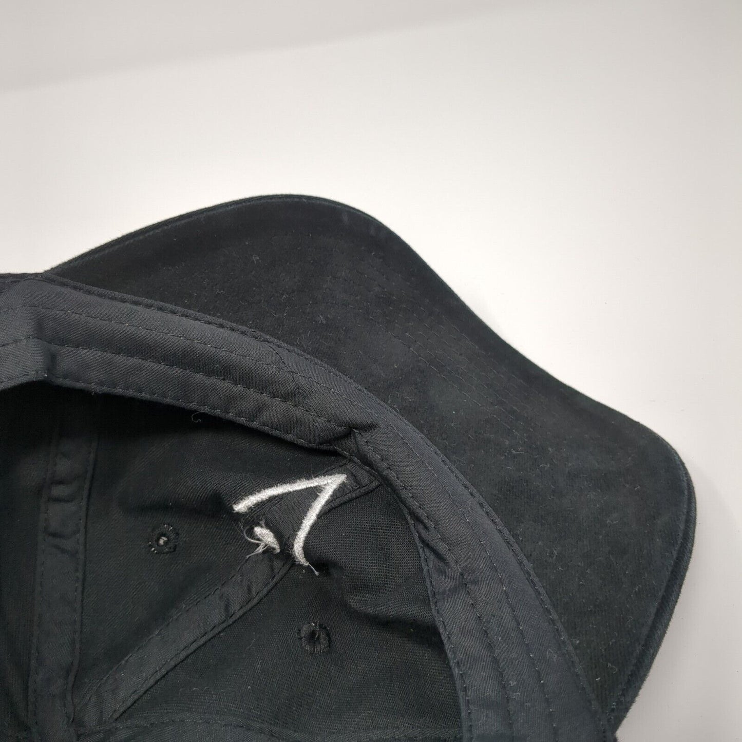 Velocity Slideback Hat Black One Size Adjustable Embroidered 6 Panel Cotton