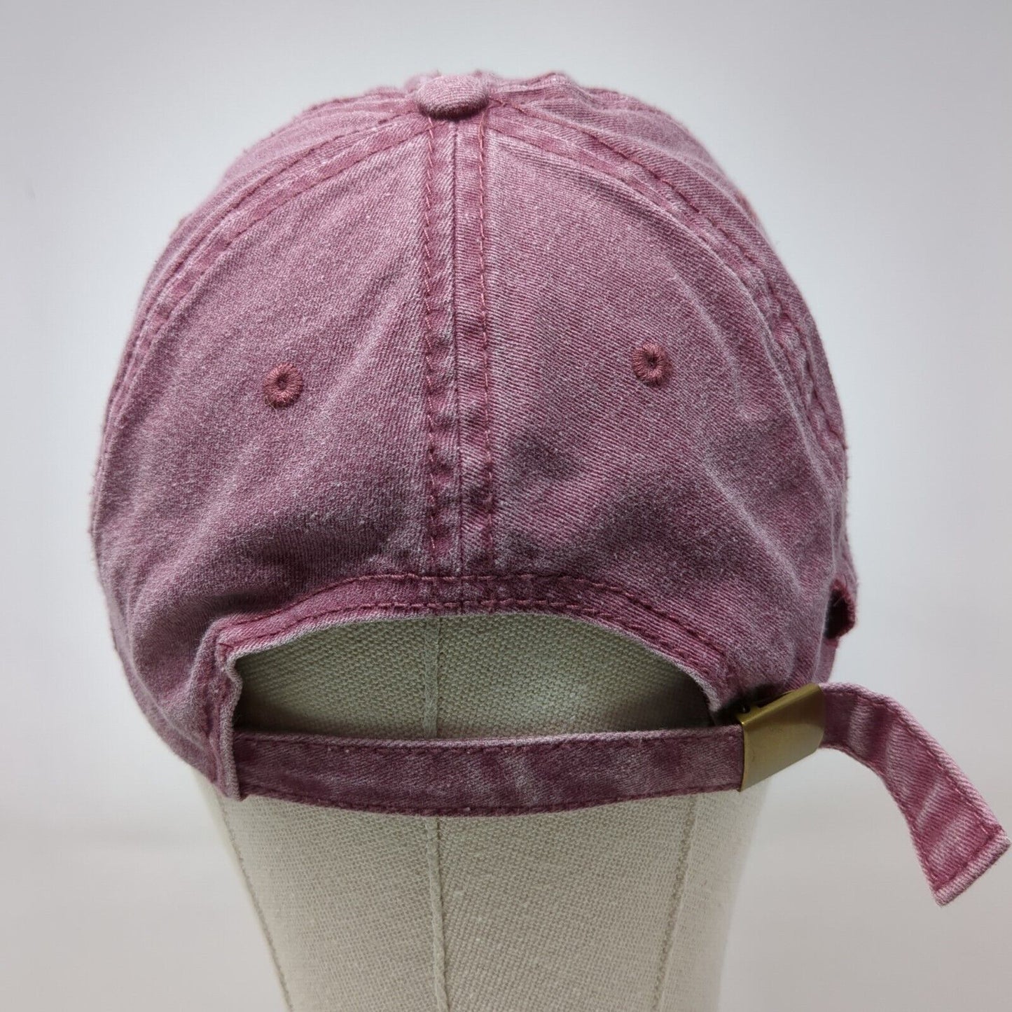 Otto Slideback Hat Red One Size Adjustable Solid 6 Panel Blank Outdoor