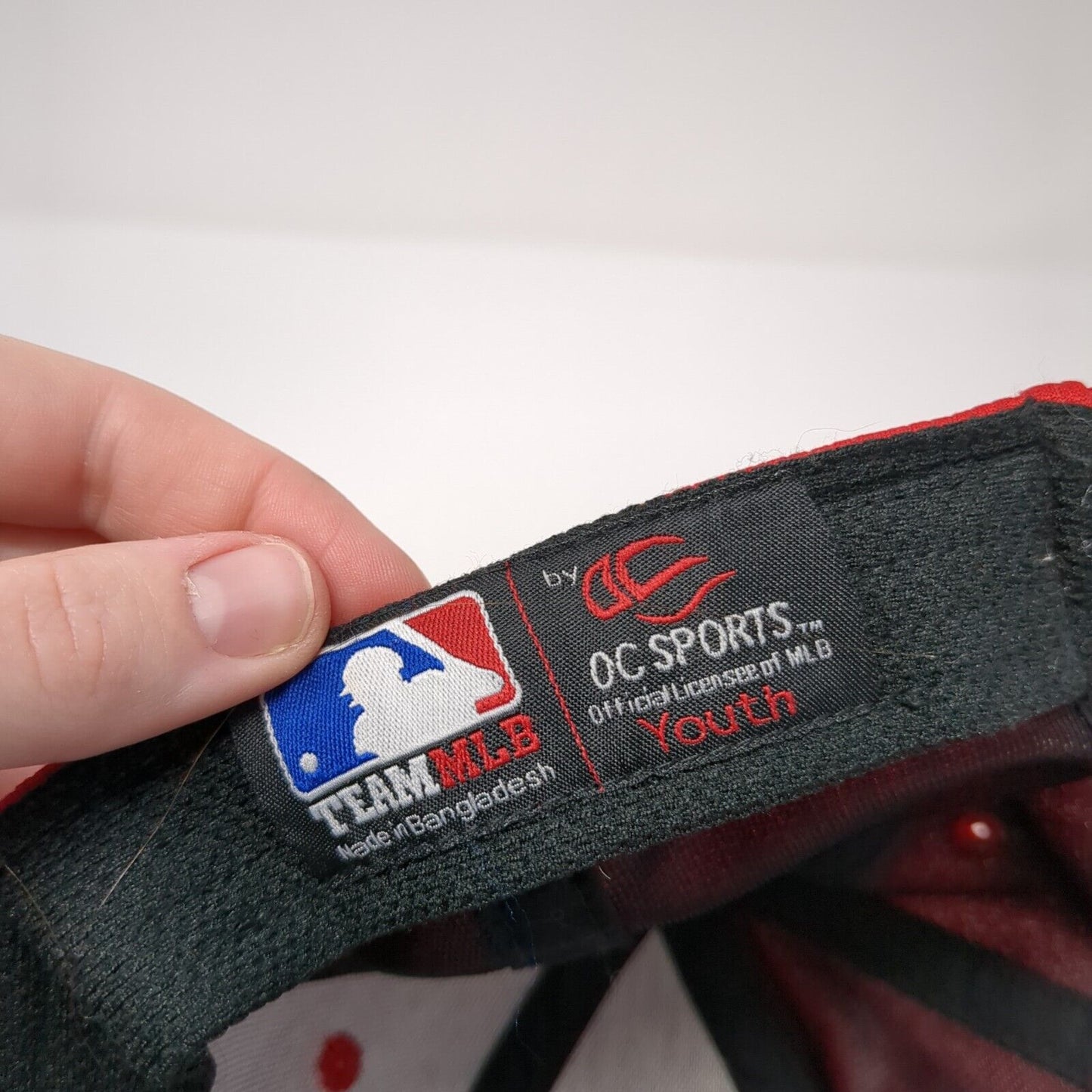 LA Los Angeles Angels Strapback Boys Youth Hat Red Embroidered Logo MLB