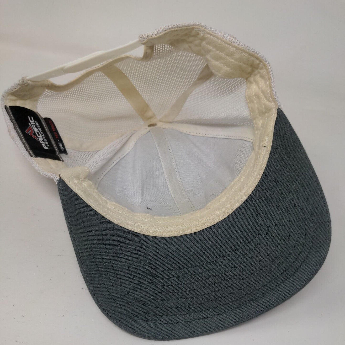 B&B Patch Snapback Mesh Back Trucker Hat Gray One Size Colorblock