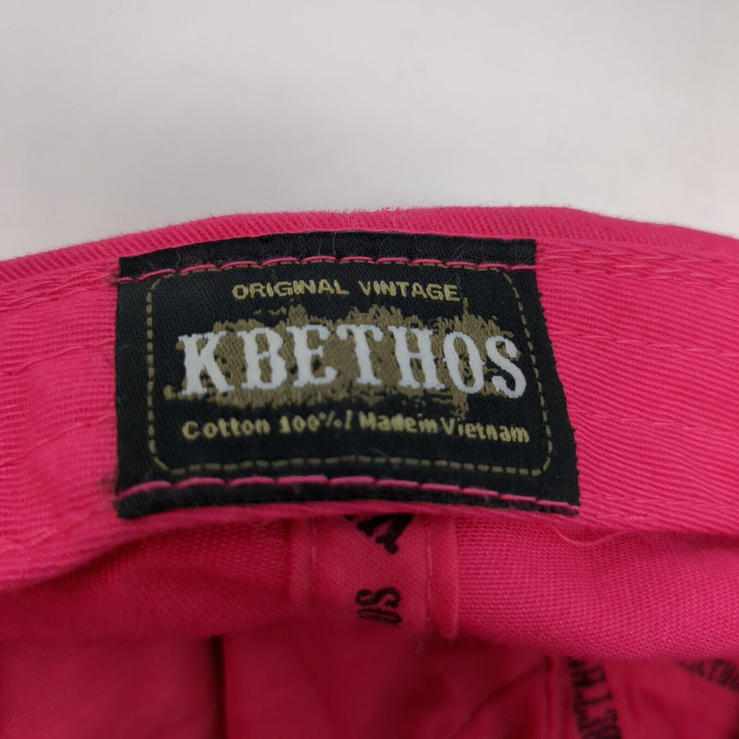 Butterfly Rhinestone Bling Slideback Hat Pink One Size Adjustable Distressed