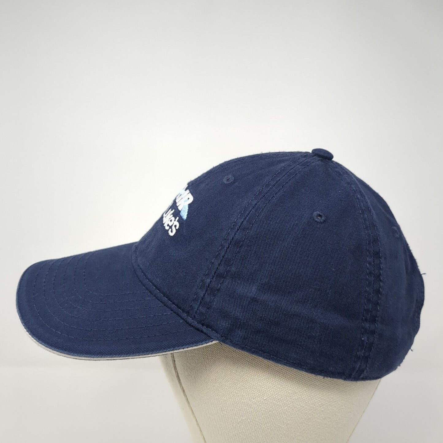 Air St. Lukes Strapback Hat Blue One Size Adjustable Embroidered 6 Panel Otto