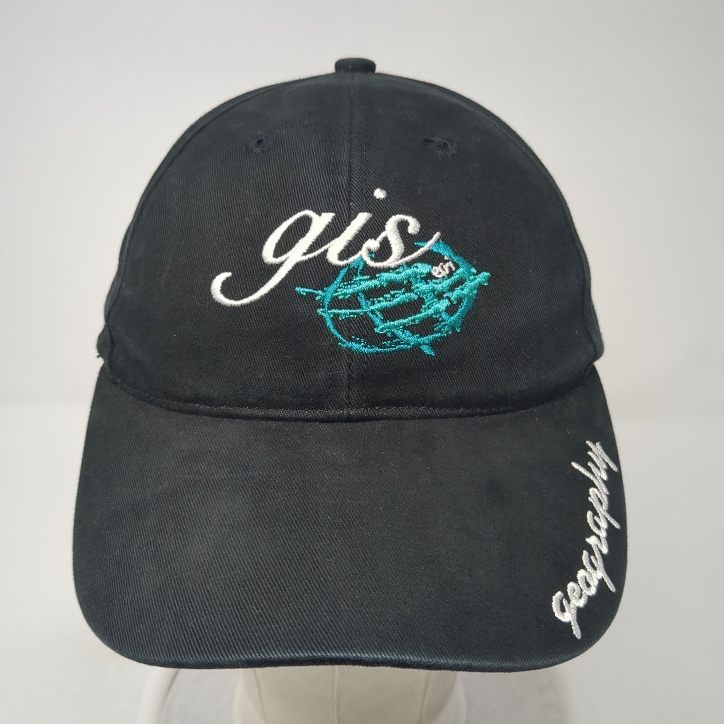 GIS Geography Strapback Hat Black One Size Adjustable Cap America