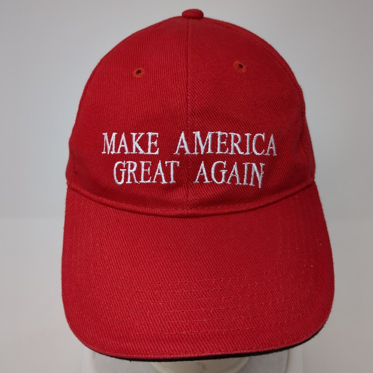 Make America Great Again Slideback Hat Red One Size Adjustable Embroidered