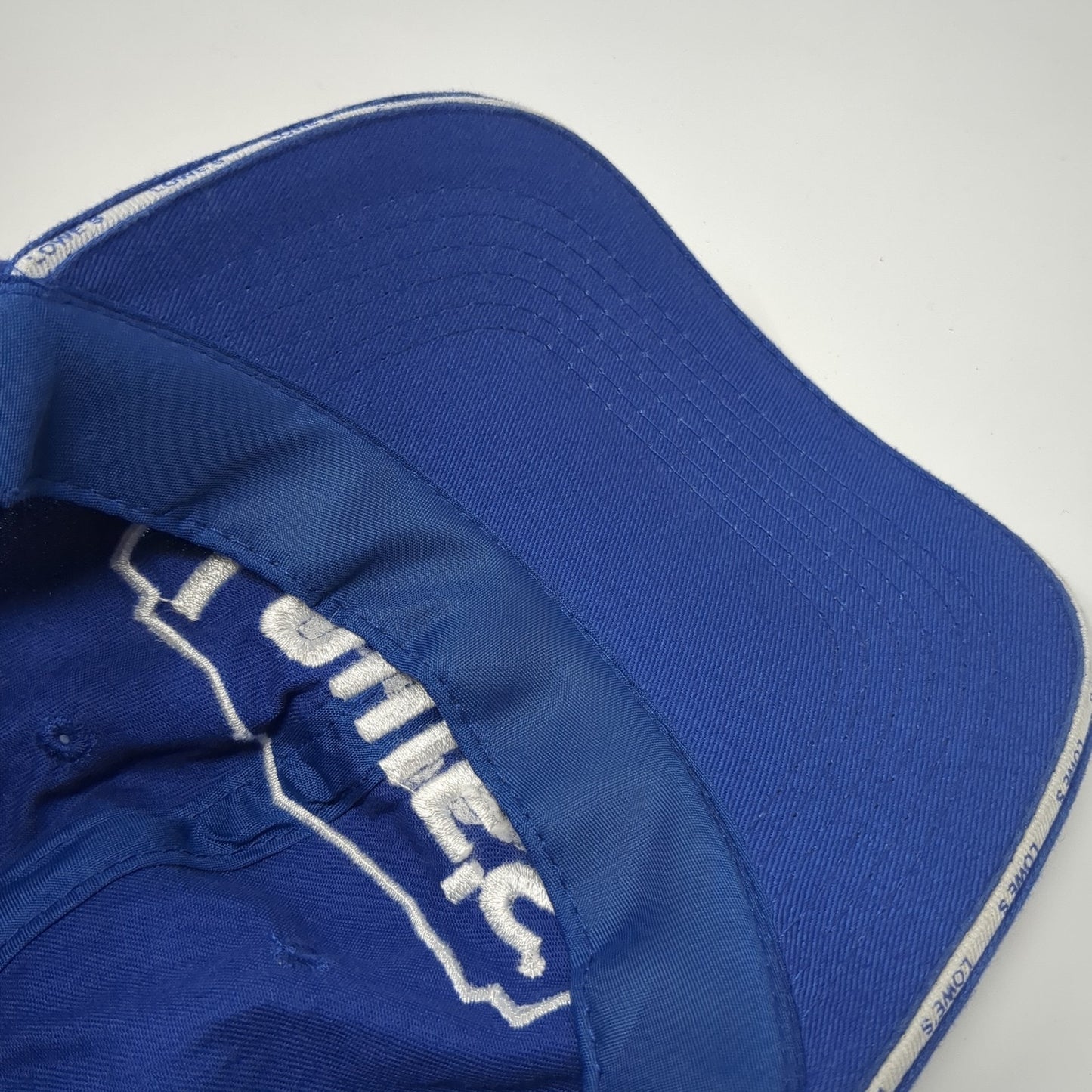 Lowe's Strapback Baseball Cap Blue One Size Adjustable Embroidered 6 Panel