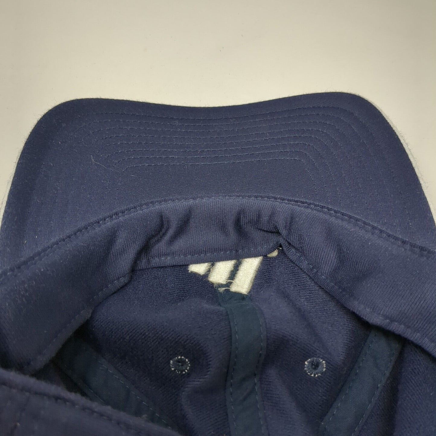Adidas 3 Stripes Slideback Hat Blue One Size Adjustable Embroidered