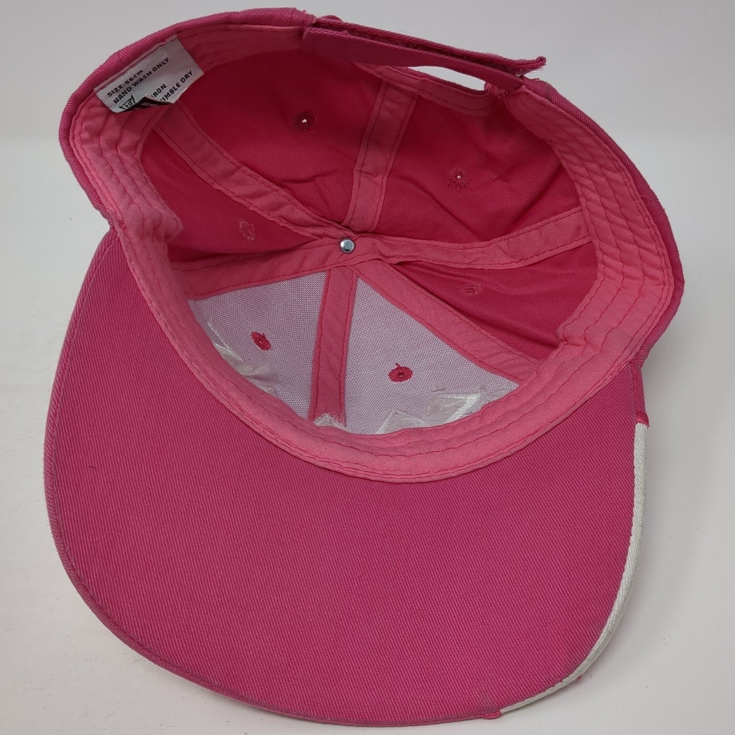 Greece Strapback Baseball Cap Pink One Size Adjustable Embroidered Patriotic