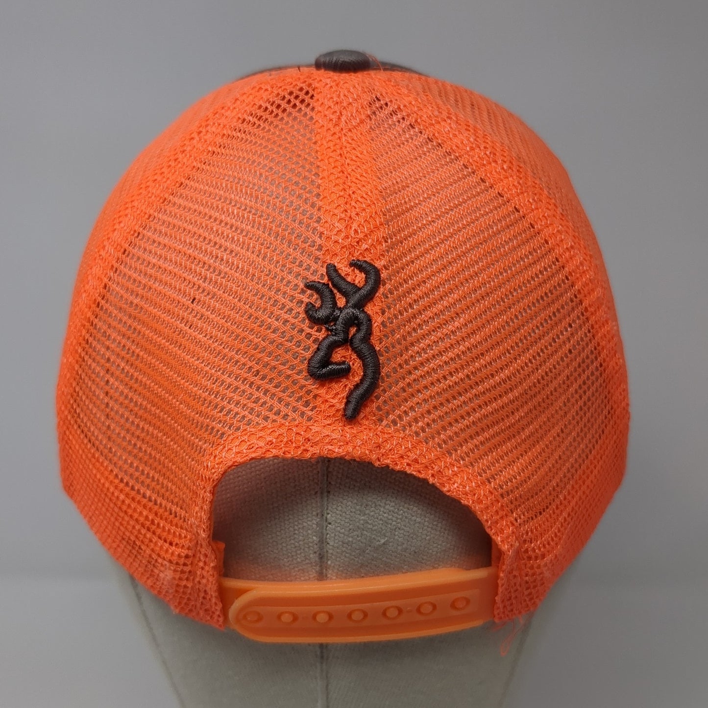 Browning Snapback Trucker Hat Multi One Size Embroidered Logo Mesh Back