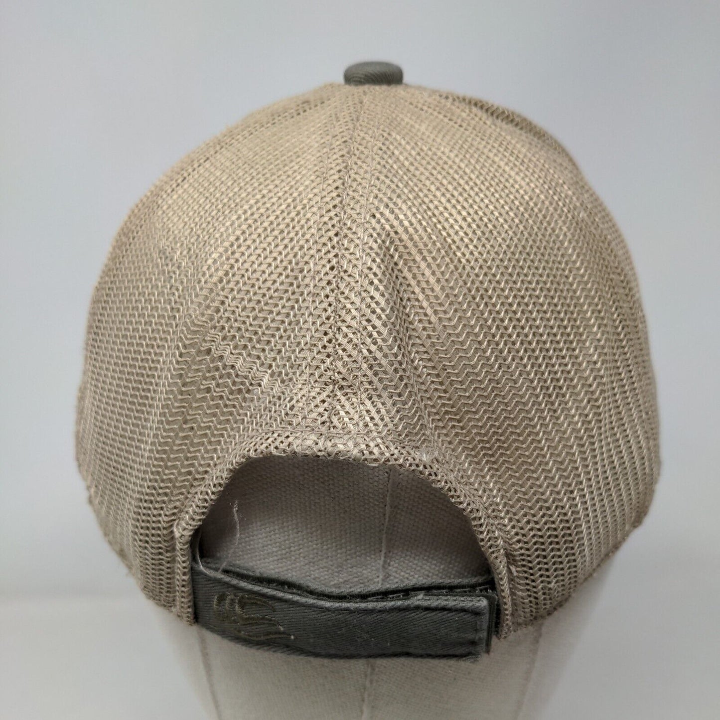 Delta Wings & Whitetails Strapback Mesh Back Trucker Hat Grayish-Brown Adult