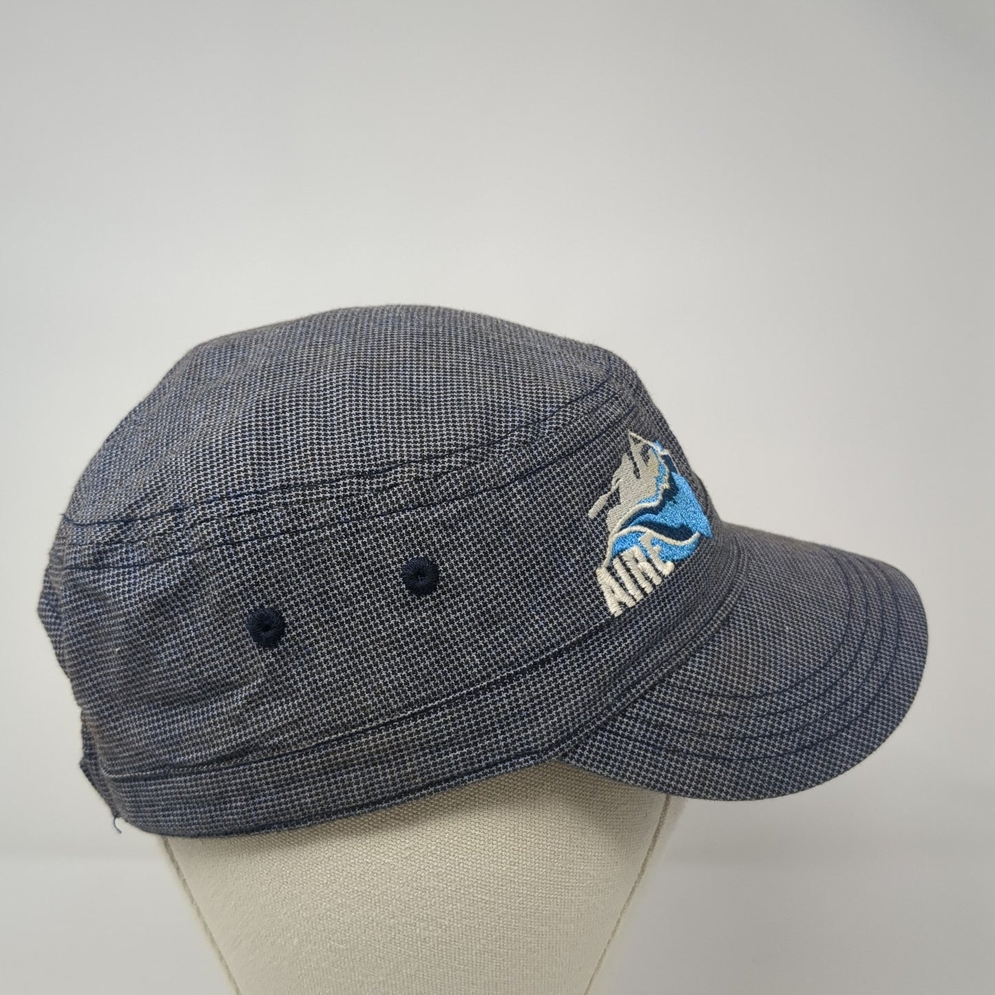 AIRE Strapback Cadet Army Cap Hat Blue One Size Adjustable District