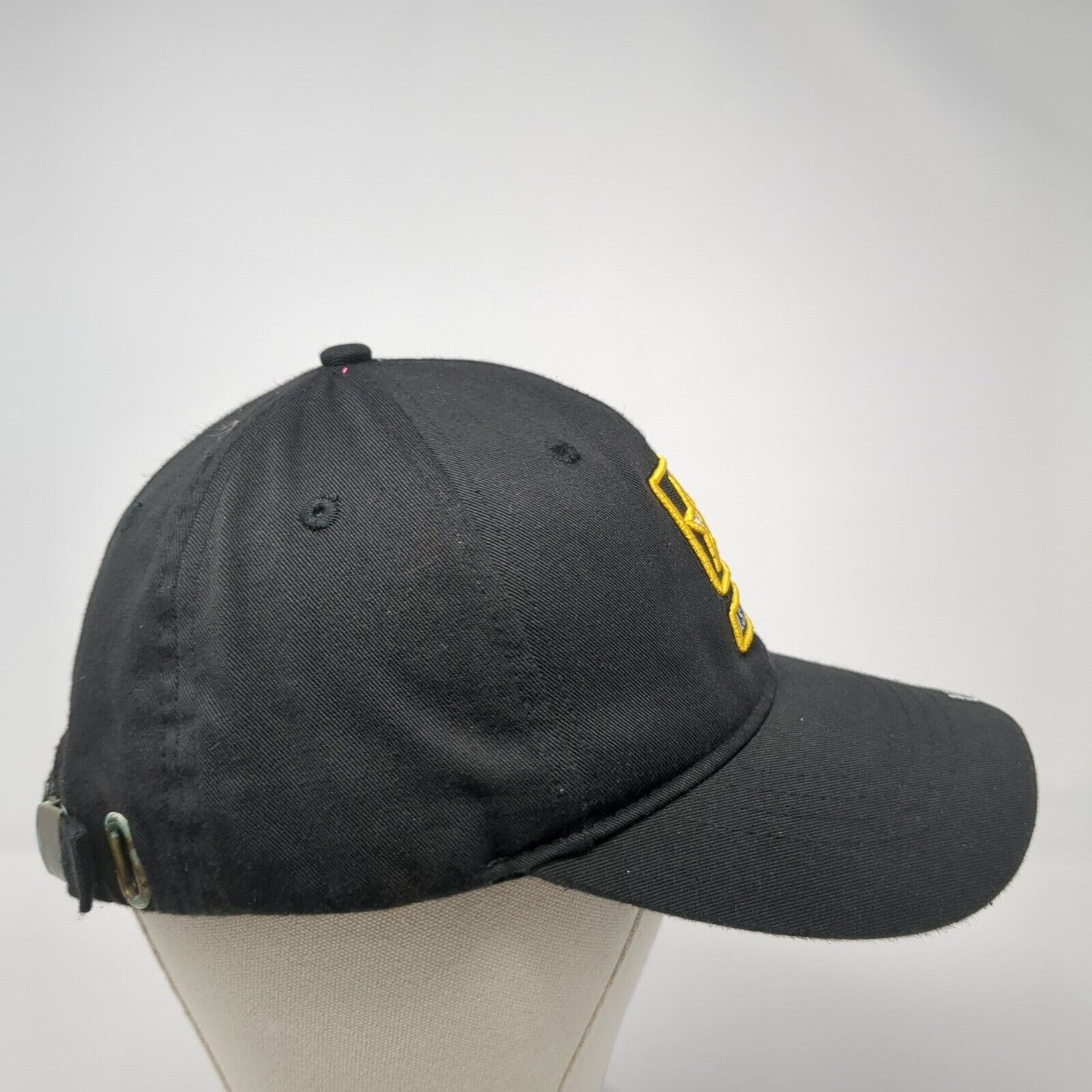 US Army Logo Slideback Hat Black One Size Solid Adjustable Embroidered