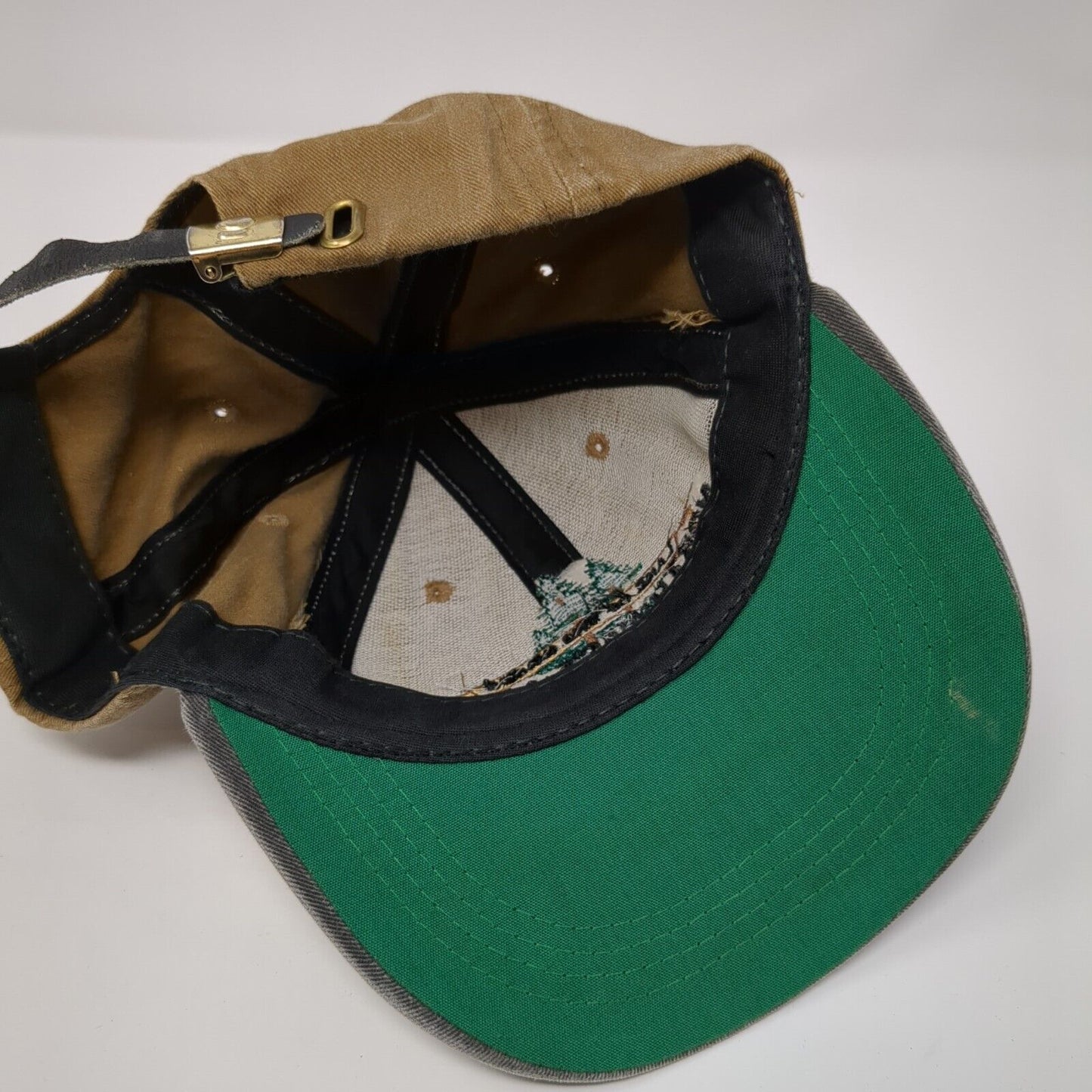 Lake of The Woods Northwest Angle Resort Slideback Hat Brown OS Adjustable