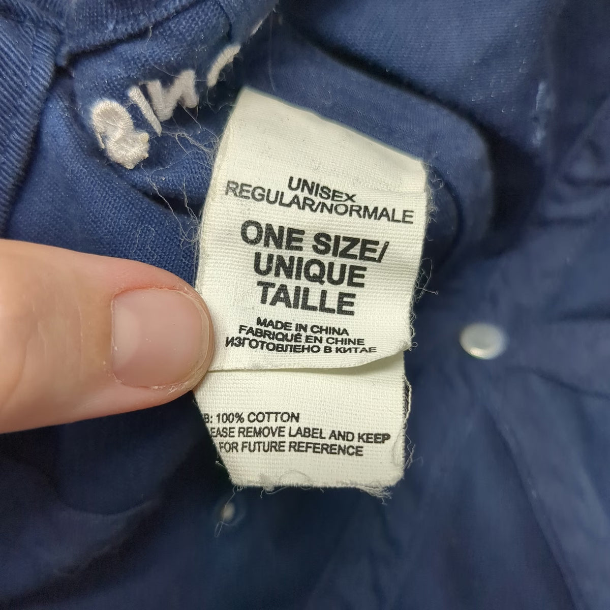 The North Face Baseball Cap Blue One Size Strapback Hat Since 1968 Logo Cotton