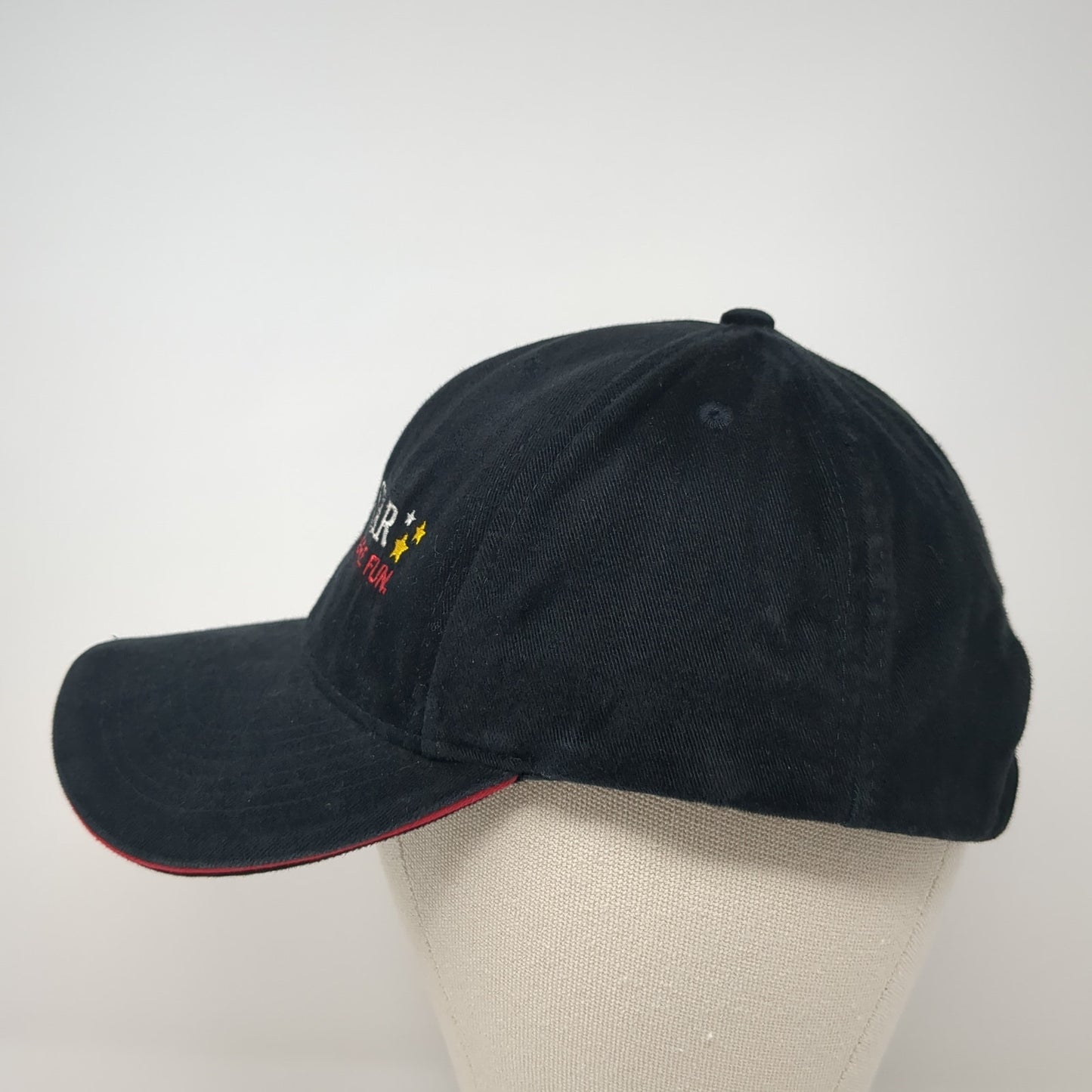 Ameristar More Casino More Fun Baseball Cap Black OS Adjustable Embroidered