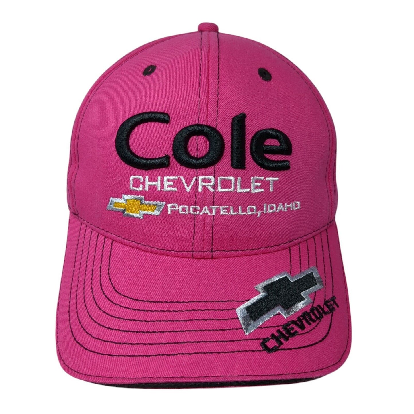 Cole Chevrolet Snapback Hat Ponytail Pink One Size Pocatello Idaho