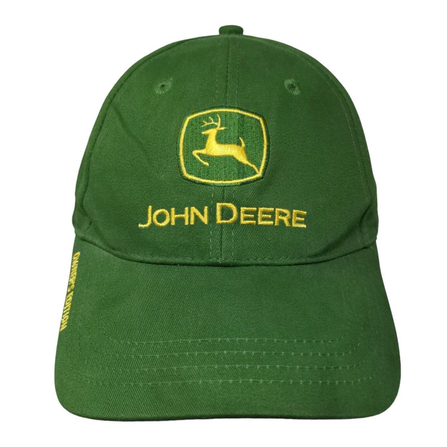John Deere Owner's Edition Slideback Hat Green OSFA Embroidered