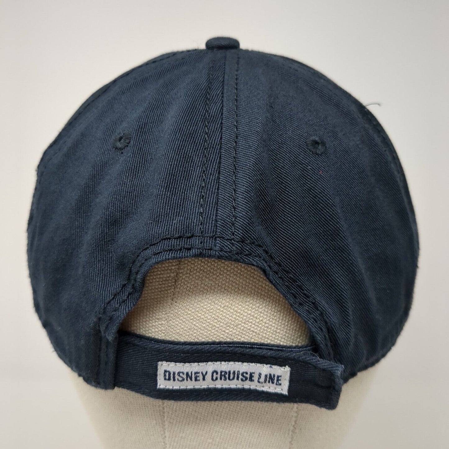 2017 Disney Cruise Line Strapback Hat Blue One Size Solid Adjustable