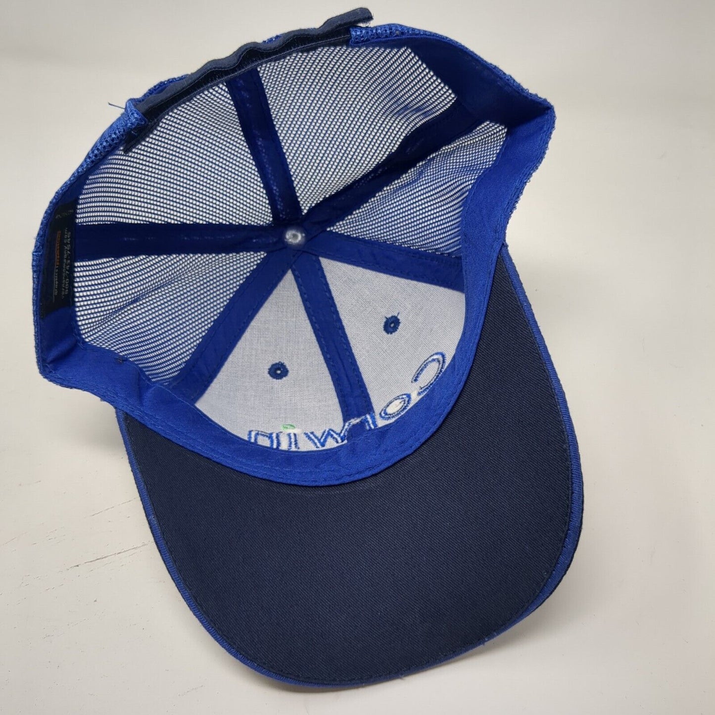 Corwin Ford Strapback Mesh Back Trucker Hat Blue One Size Embroidered