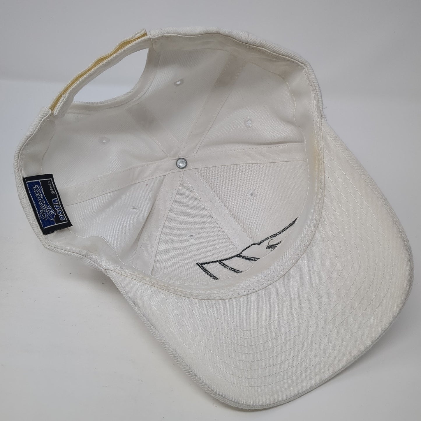 Sluggers Only Strapback Baseball Cap White One Size Adjustable Embroidered