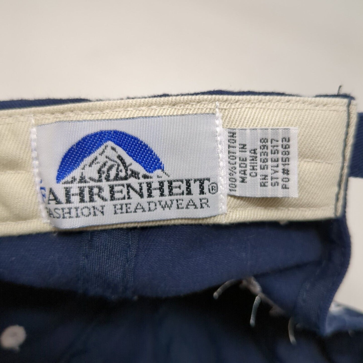 Ireland Bank Slideback Hat Blue One Size Embroidered Fahrenheit 6 Panel