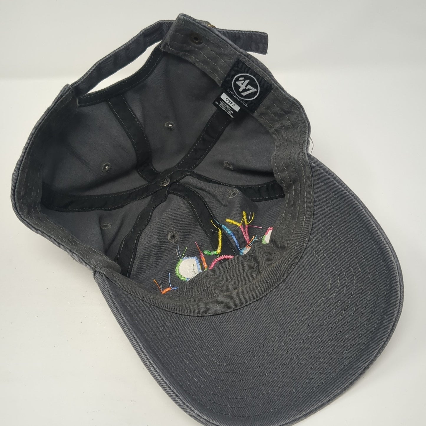Vivid Roots Slideback Hat Gray One Size Adjustable Embroidered '47