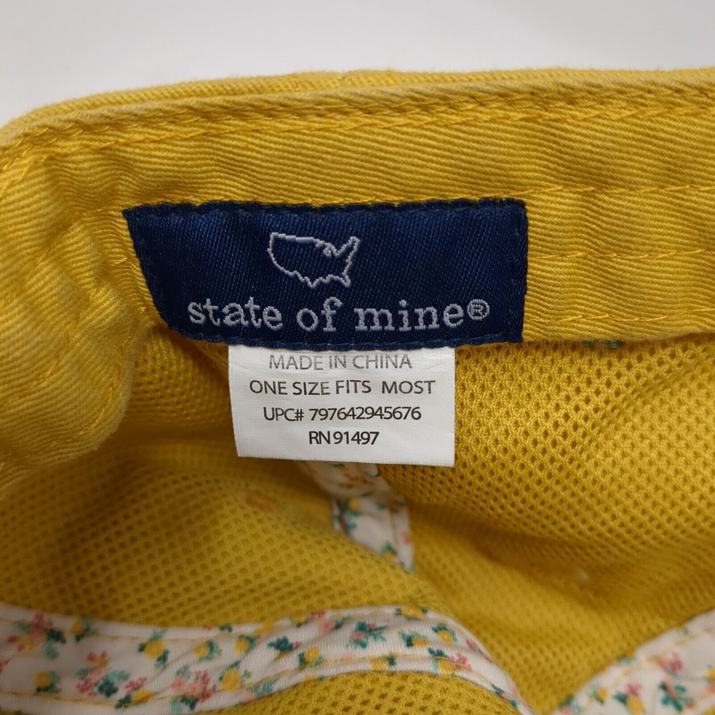 Bee Kind Slideback Hat Yellow OS Adjustable Embroidered 6 Panel State of Mind