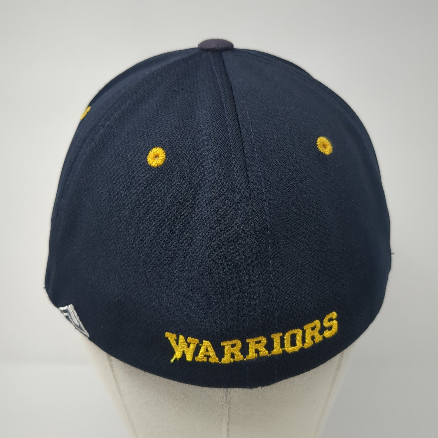 M Warriors Fitted Hat Blue 7 3/8 Embroidered Logo Pacific Headwear