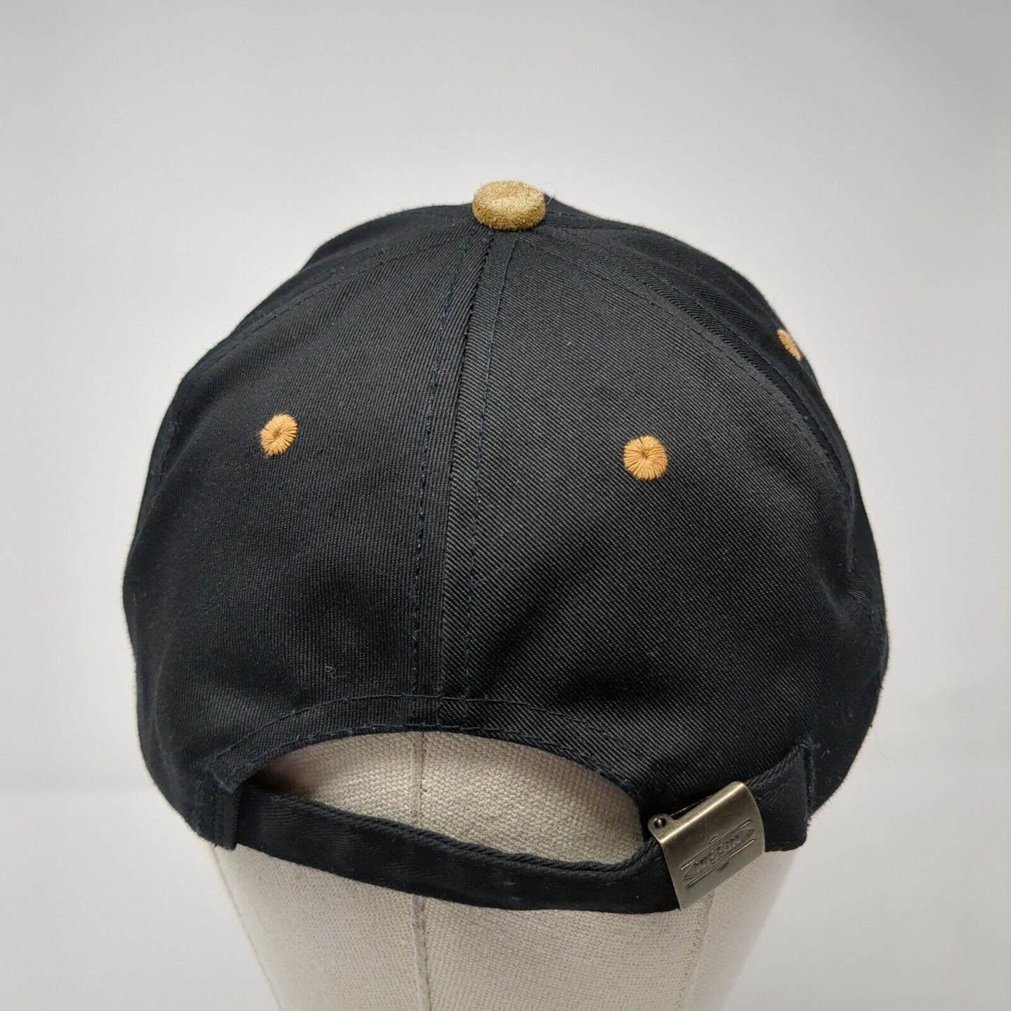 Camp Wilson BBQ Slideback Hat Black One Size Colorblock 6 Panel Nissin